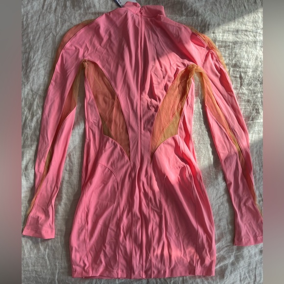 Mugler for H&M Mesh Panelled Mini Dress - Picture 3 of 10